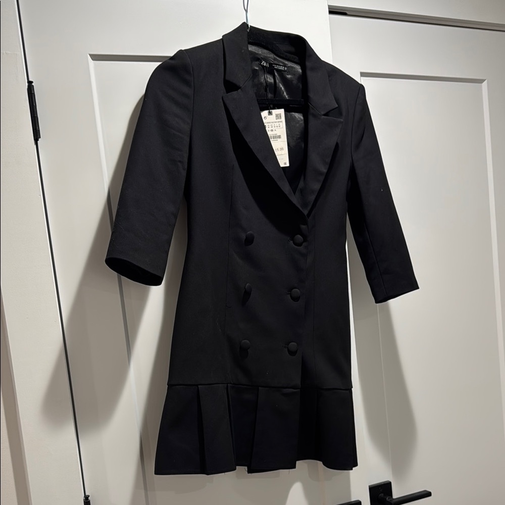 Zara NWT Black blazer dress